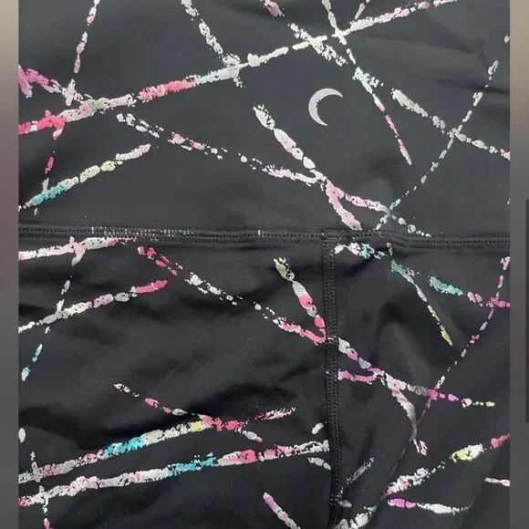 ZYIA Abstract Hi Rise 7/8 Length Leggings Sz 6/8 - Picture 6 of 10